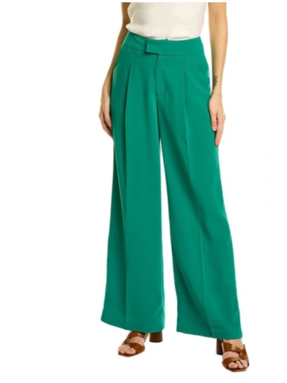 NWOT Atoir Bass Trouser Wide-Leg High-Waist Pants in Green